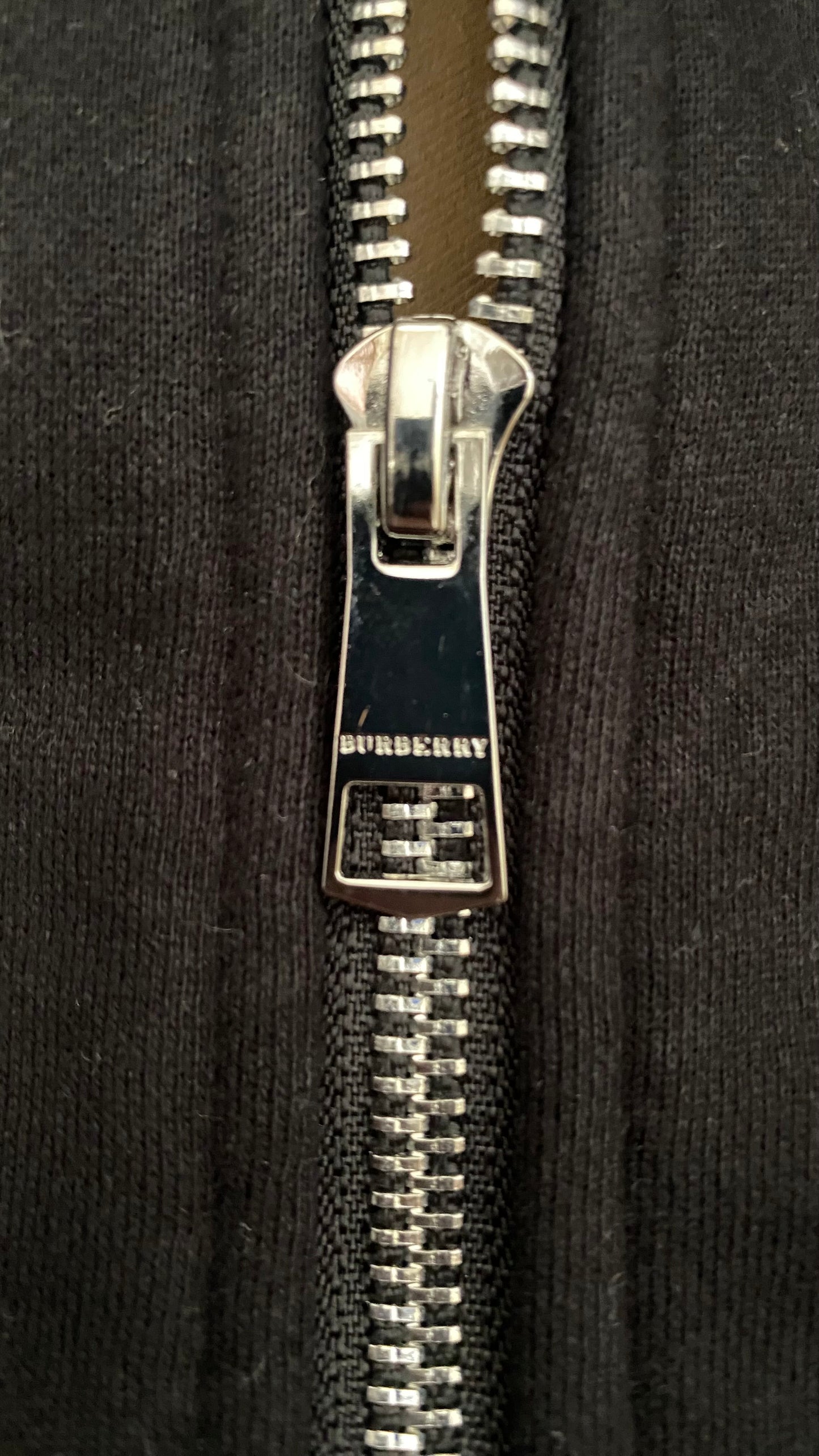 Black Burberry Zip-Up