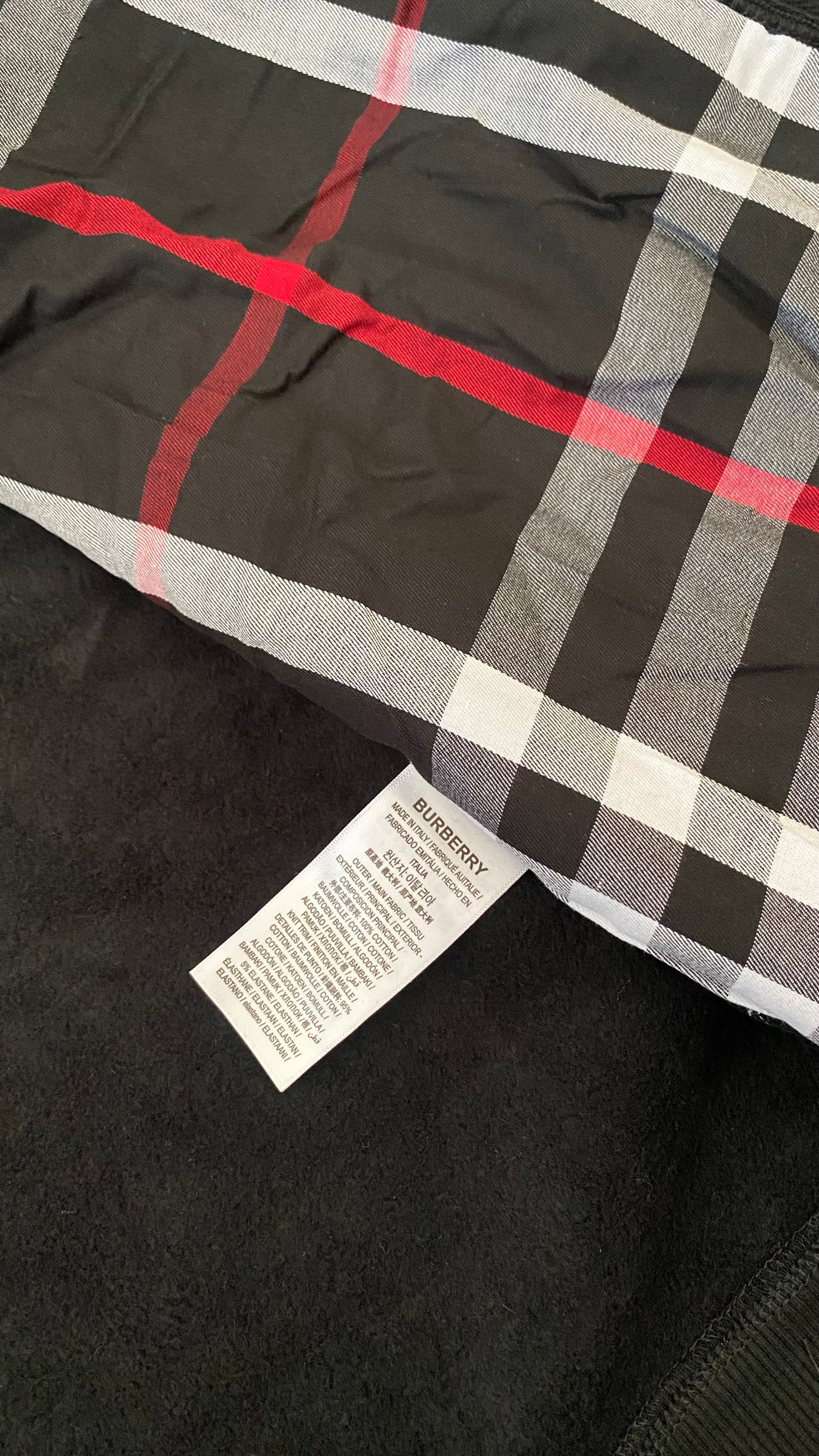 Black Burberry Zip-Up