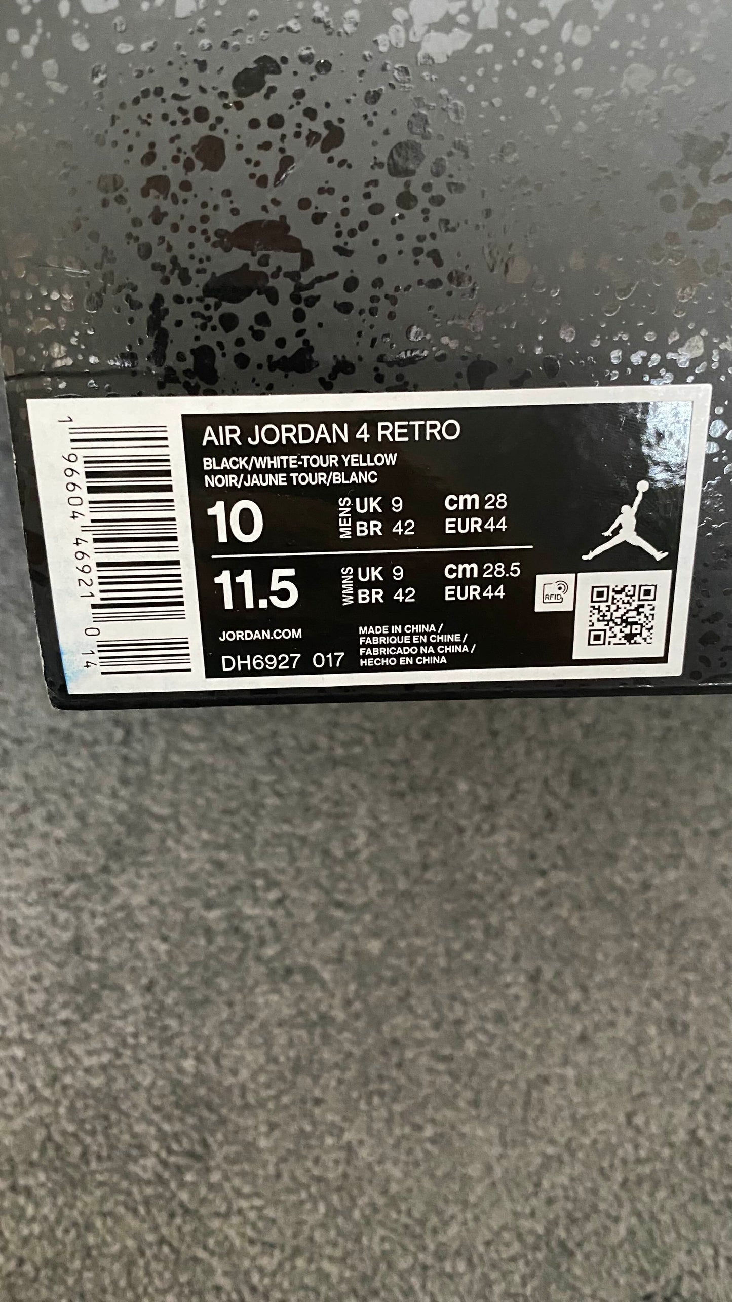 Jordan 4 Yellow Thunders