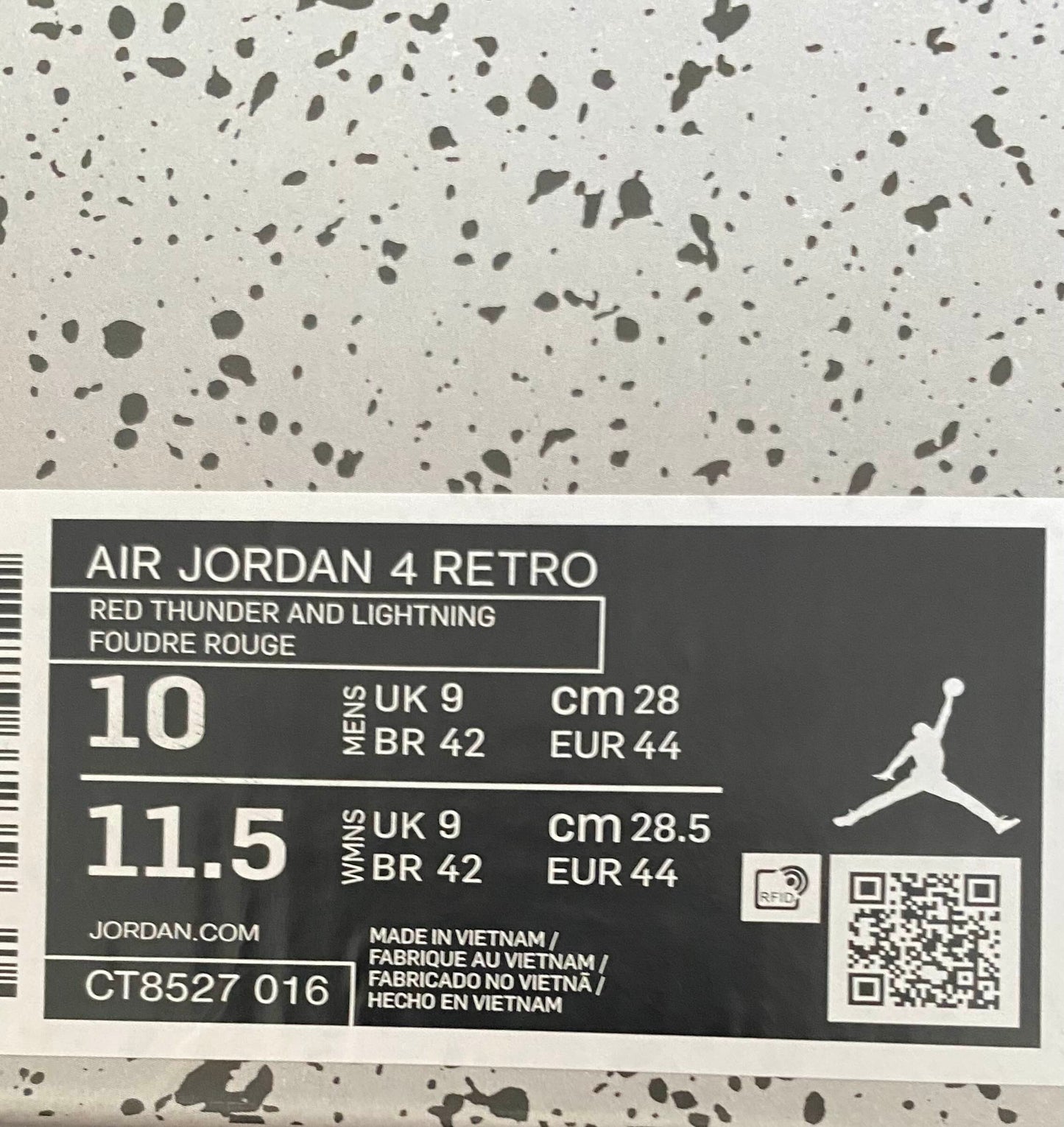 Jordan 4 Red Thunders