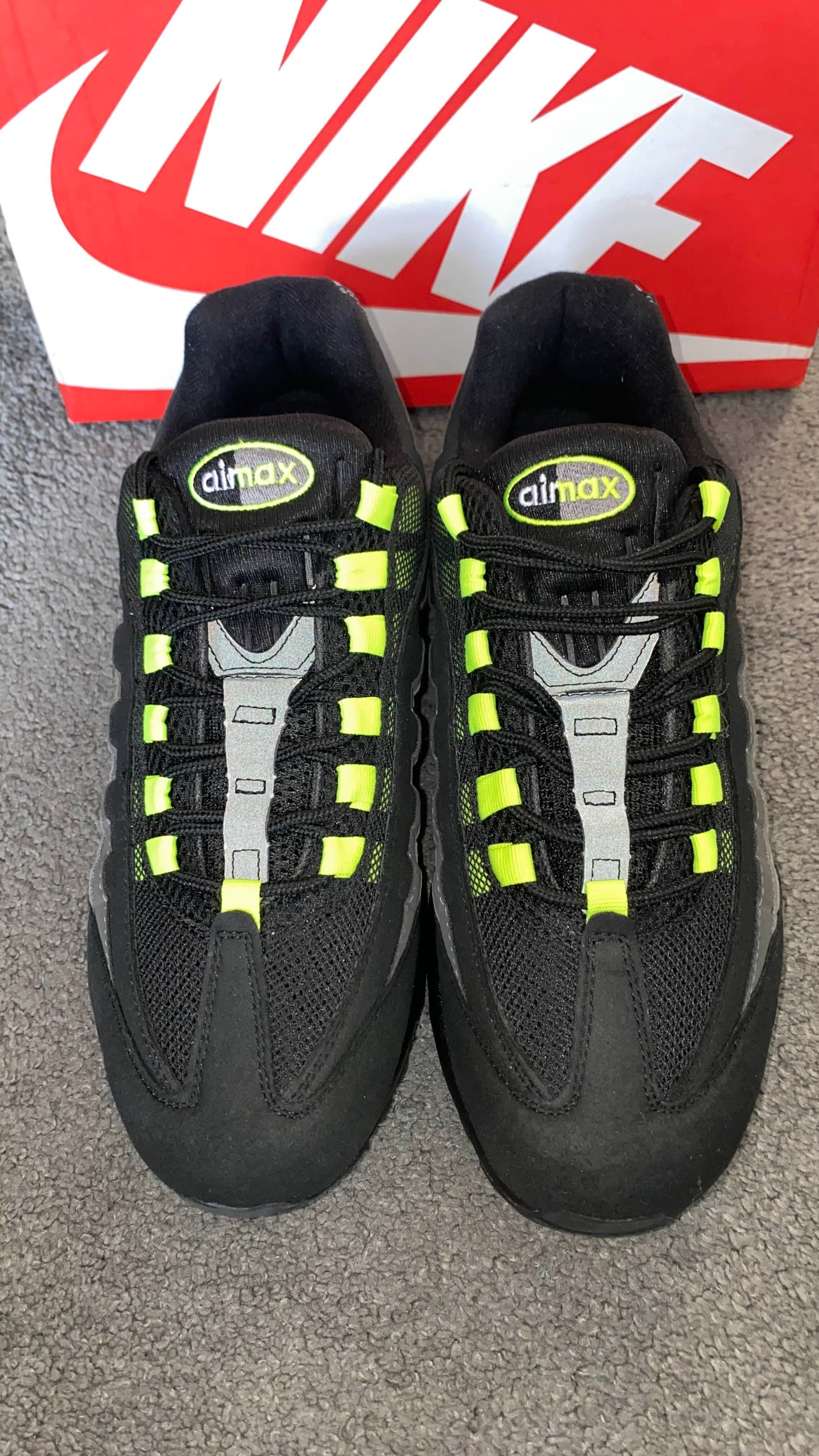 Black Neon Green Air Max 95s